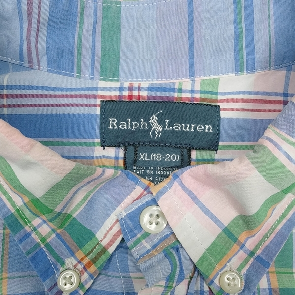 Ralph Lauren Multi-Colored (Boys) Button Down Shirt - Picture 5 of 6